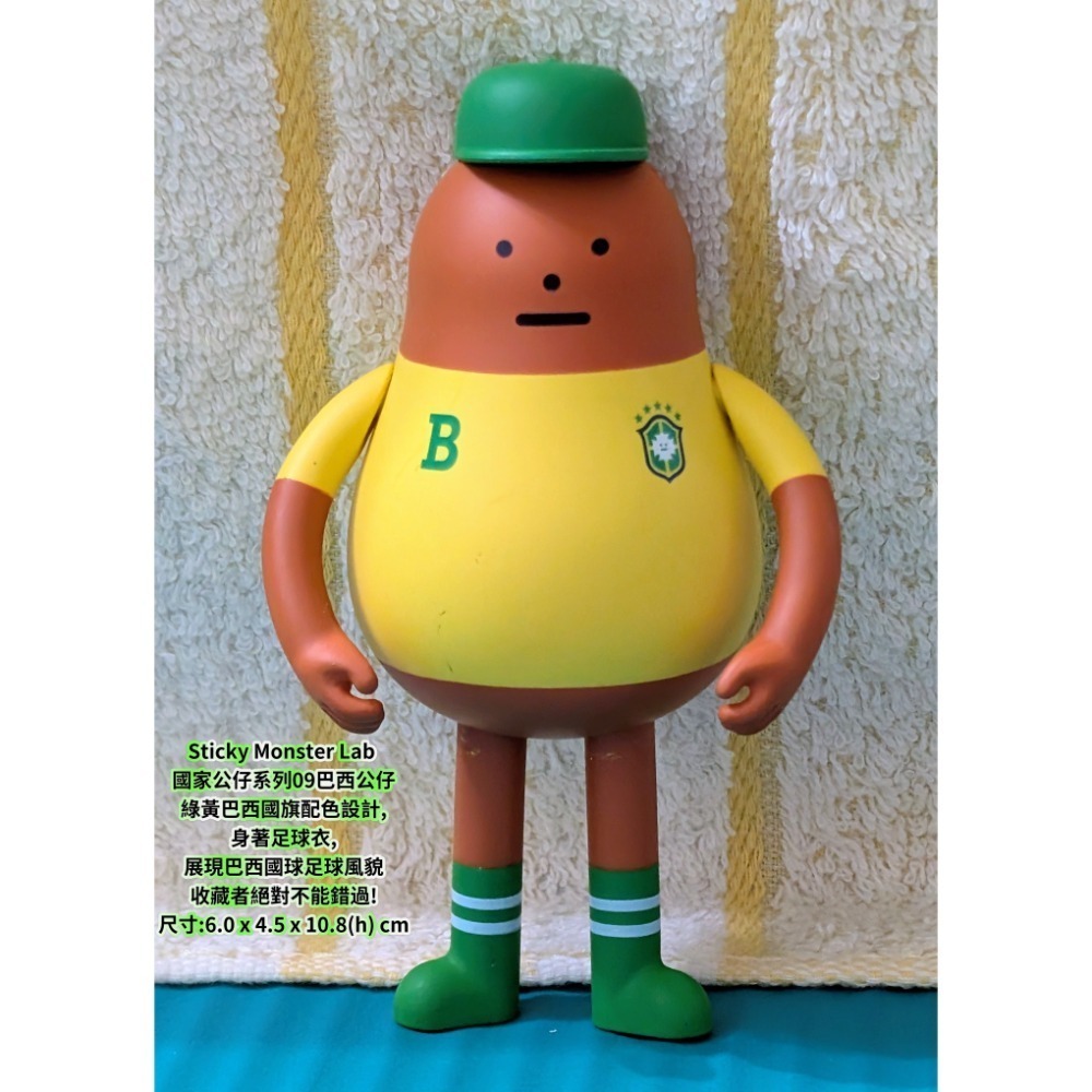 轉售黏黏怪物研究所SML 坐坐系列basemon bananamon國家公仔系列巴西芬蘭-規格圖8