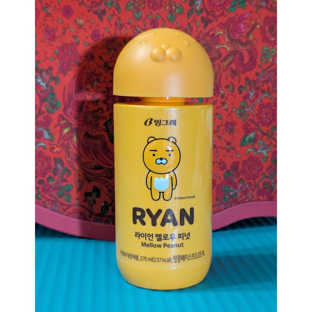 Kakao Friends Ryan 造型飲料空瓶黏黏怪物研究所角色造型飲料空瓶超Q萌超隨身小水壺-細節圖4