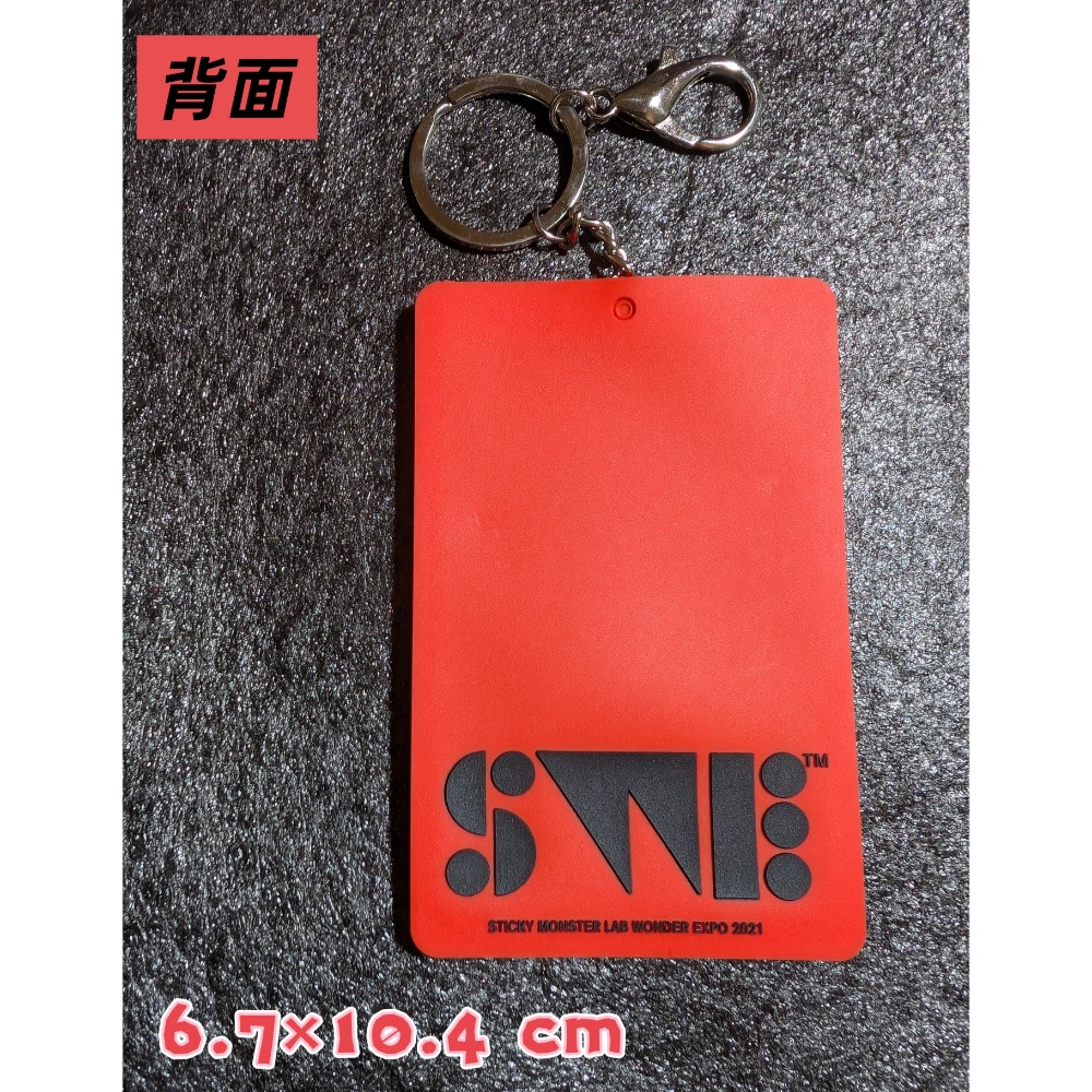 黏黏怪物研究所Sticky Monster Lab交通卡夾-Redmon證件保護套鑰匙圈掛件-細節圖3
