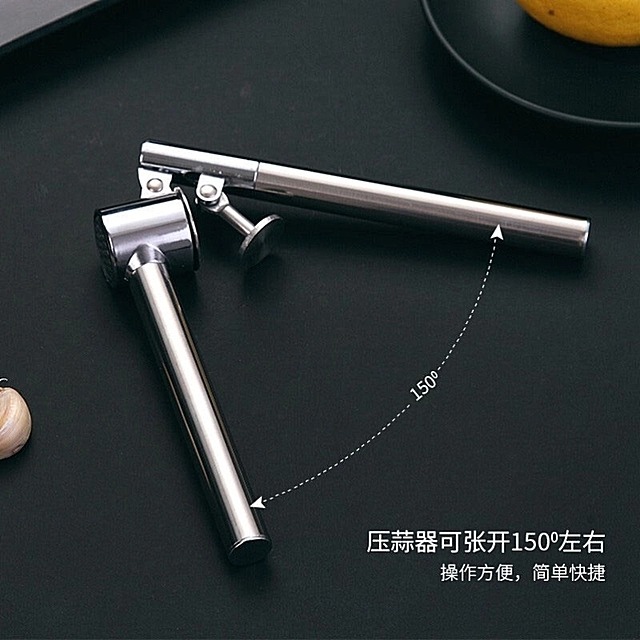 加長省力304不鏽鋼手動壓蒜器蒜泥神器優質精品厨房必備-細節圖3
