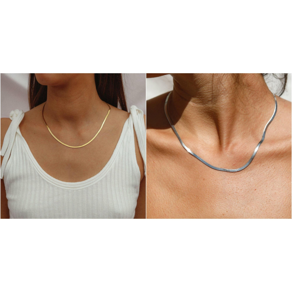 現貨+預購 闆娘推薦 不褪色項鍊 也有銀色 官網正貨🇺🇸Hey Harper - Nassau 項鍊 蛇鍊 防水-細節圖2