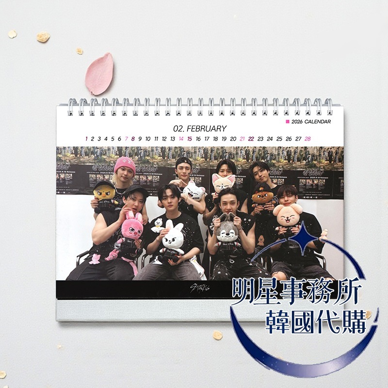 韓國代購 SKZ Stray kids 2026～2027 年曆 桌曆 台曆 李龍馥 鉉辰 李旻浩 Felix han-細節圖3