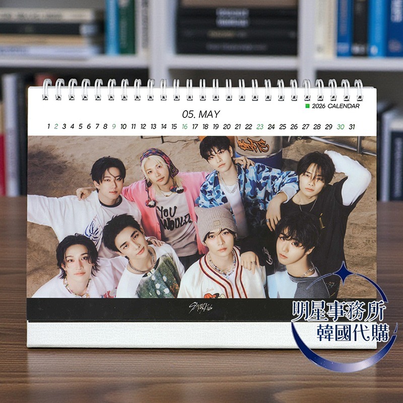 韓國代購 SKZ Stray kids 2026～2027 年曆 桌曆 台曆 李龍馥 鉉辰 李旻浩 Felix han-細節圖2