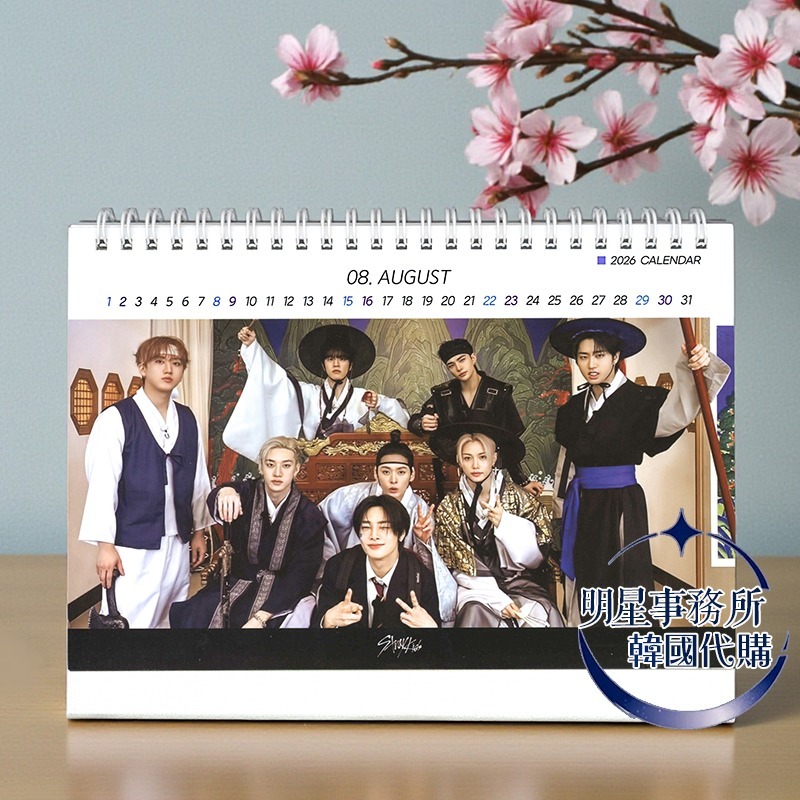 韓國代購 SKZ Stray kids 2026～2027 年曆 桌曆 台曆 李龍馥 鉉辰 李旻浩 Felix han-細節圖4