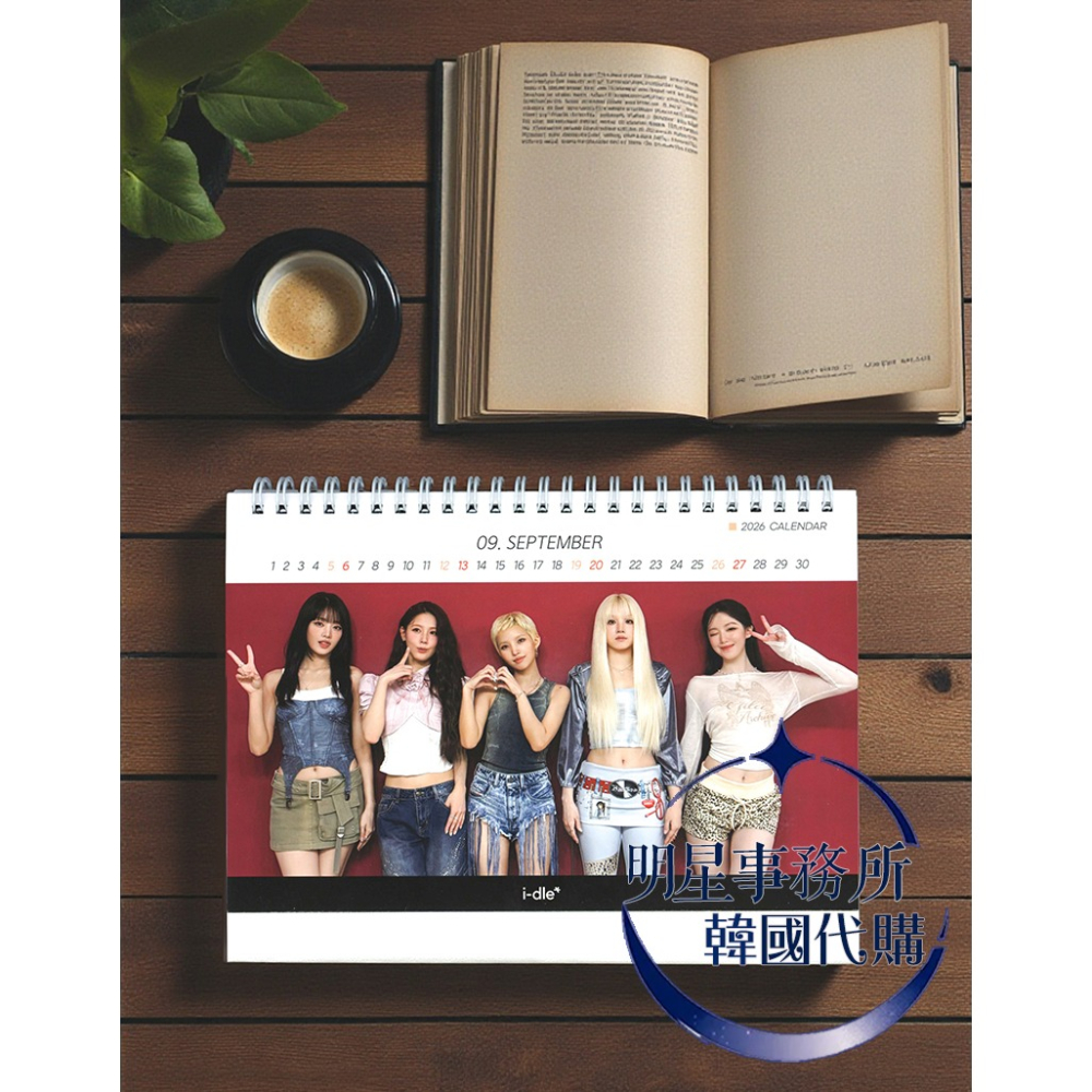 韓國代購 i-dle 2026~2027 年曆 桌曆 台曆 GIDLE‎ 曹薇娟 葉舒華 宋雨琦 小娟 Minnie-細節圖3