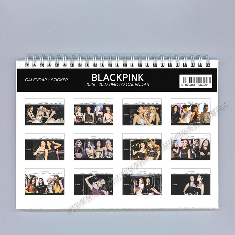 韓國代購 BLACKPINK 年曆 金智秀 朴彩英 Jennie Lisa 2026 ~ 2027 桌曆台曆-細節圖5