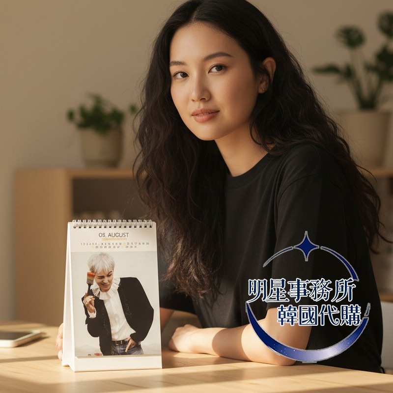 韓國代購 BIGBANG G-Dragon 權志龍 GD 太陽 大聲 2026～2027 年曆 直立式照片 桌曆 台曆-細節圖4