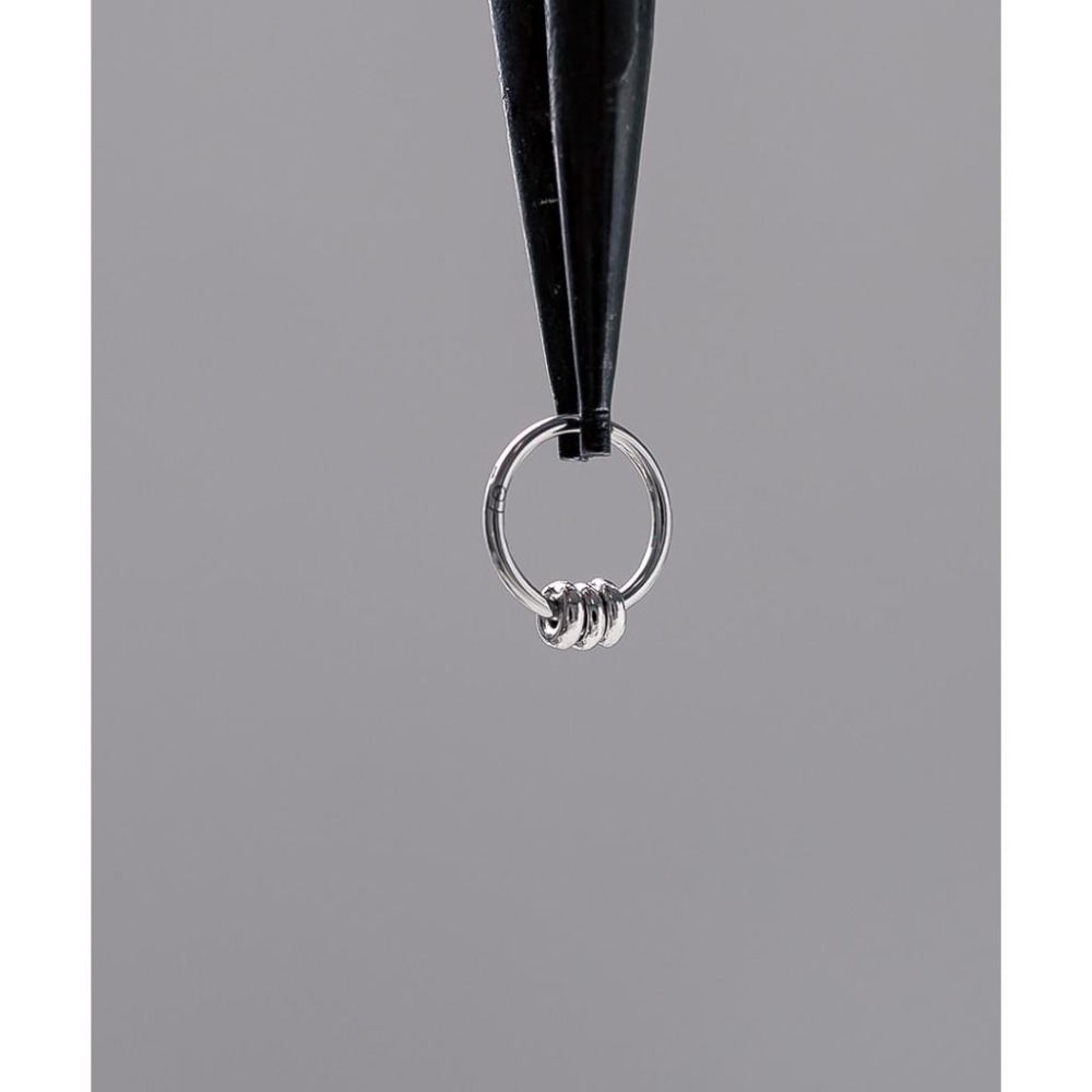 韓國代購 ASMAMA正品 SKZ Stray kids Changbin 彰彬 同款掛圈環簡約鈦鋼圓環耳環-細節圖2