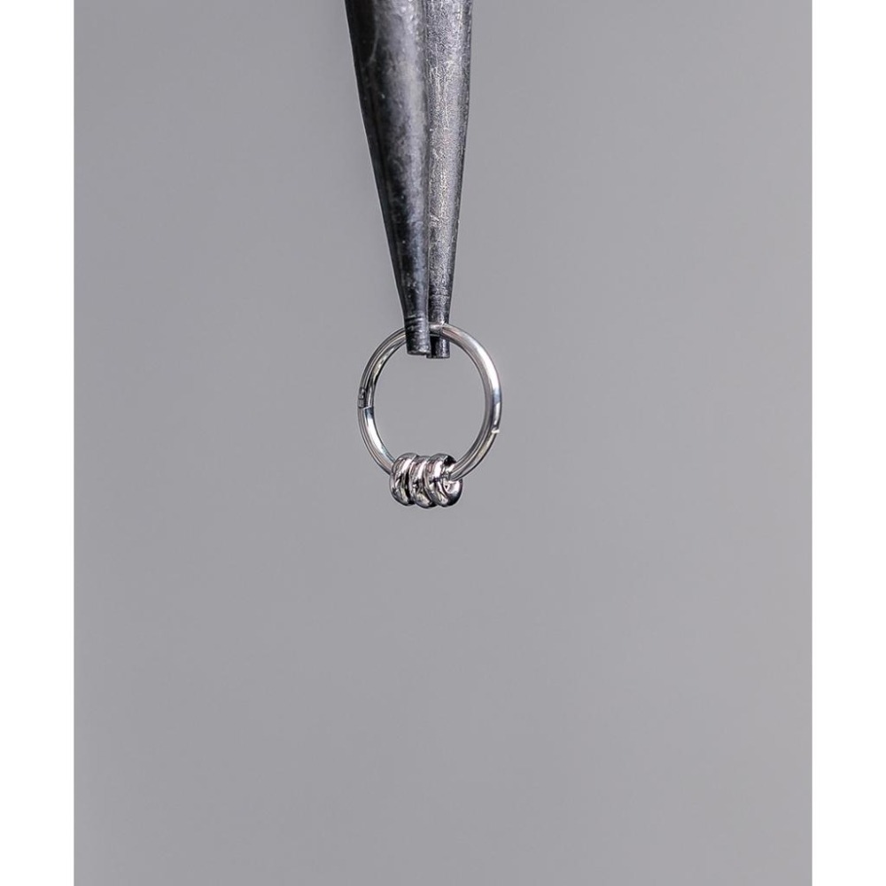 韓國代購 ASMAMA正品 SKZ Stray kids Changbin 彰彬 同款掛圈環簡約鈦鋼圓環耳環-細節圖3