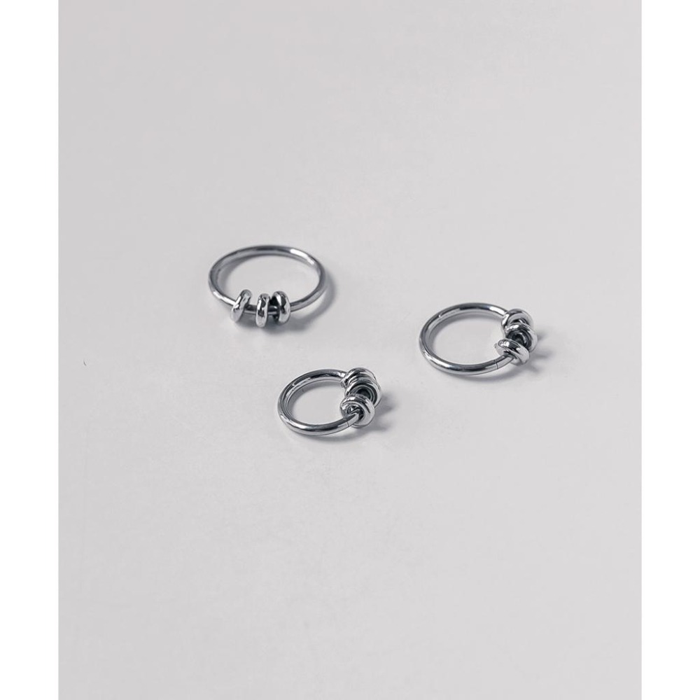 韓國代購 ASMAMA正品 SKZ Stray kids Changbin 彰彬 同款掛圈環簡約鈦鋼圓環耳環-細節圖7