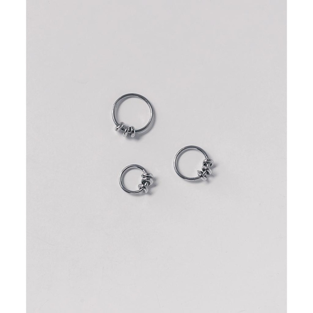 韓國代購 ASMAMA正品 SKZ Stray kids Changbin 彰彬 同款掛圈環簡約鈦鋼圓環耳環-細節圖8