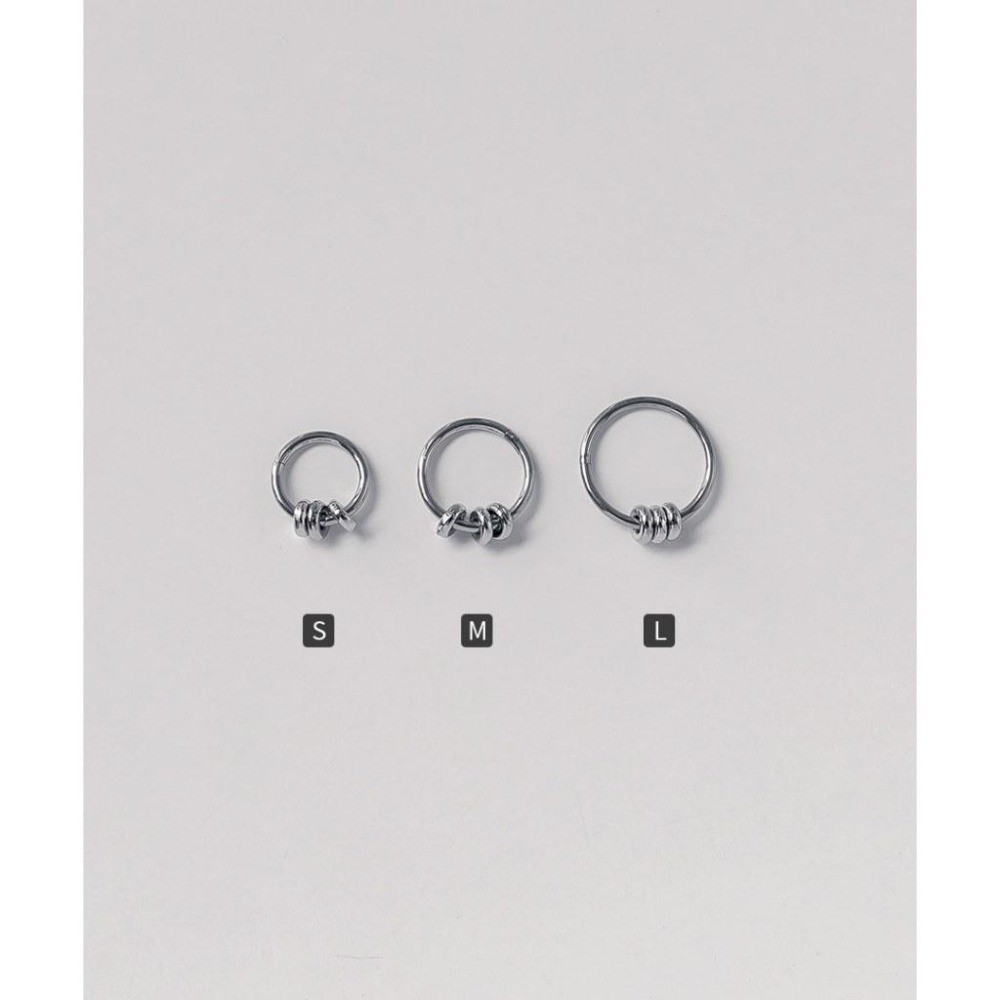 韓國代購 ASMAMA正品 SKZ Stray kids Changbin 彰彬 同款掛圈環簡約鈦鋼圓環耳環-細節圖9