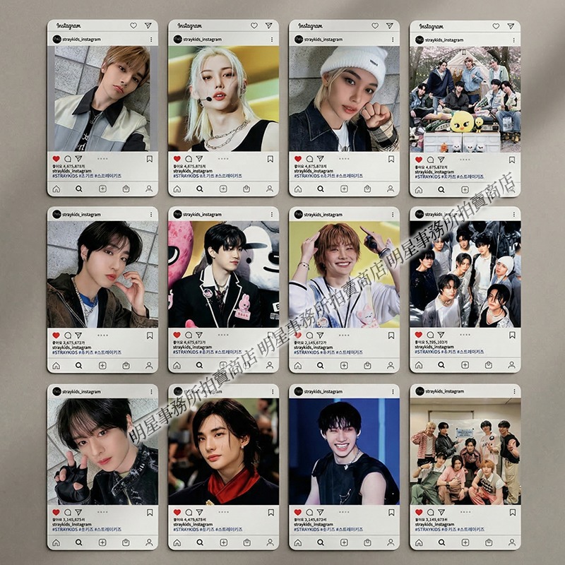 韓國代購 SKZ Stray Kids IG小卡30張+照片小卡30張 Felix Han 鉉辰 昇玟 李龍馥 李旻浩-細節圖5