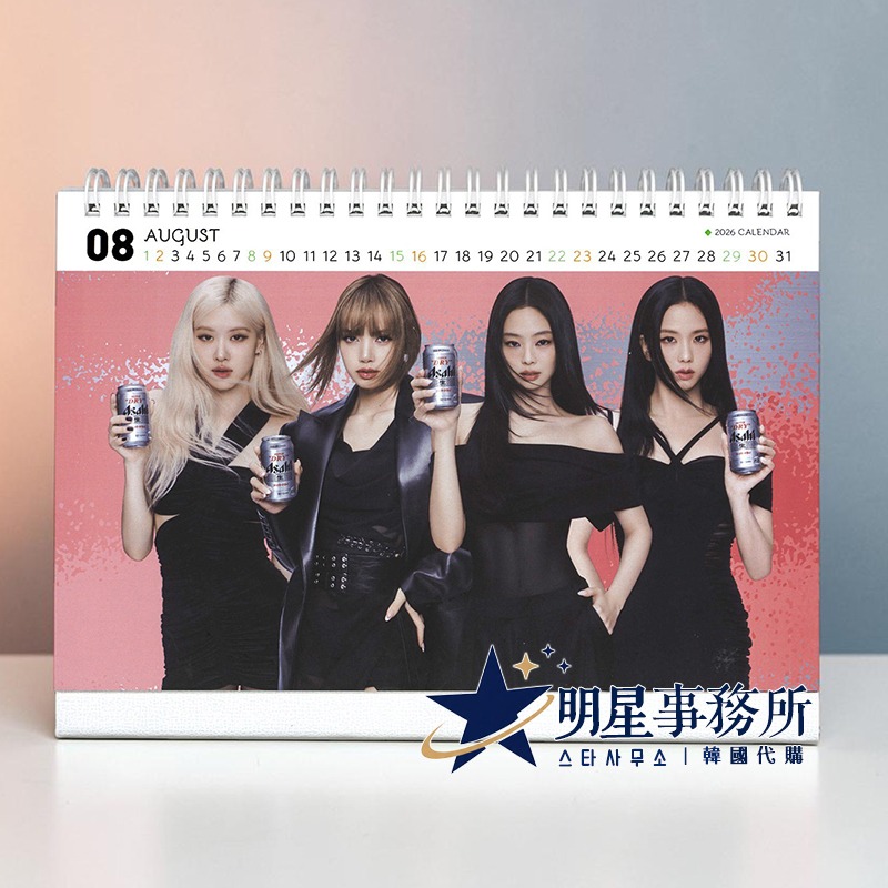 韓國桌曆 BLACKPINK 2026~2027 年曆 桌曆台曆 Jisoo Jennie Rose Lisa-細節圖3