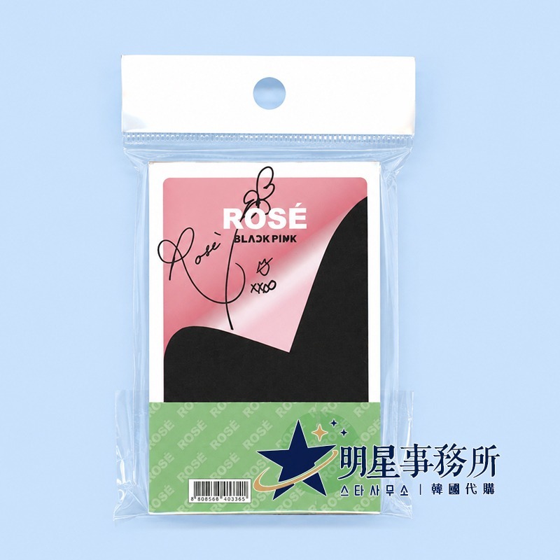 韓國進口 BLACKPINK Rosé 朴彩英 56張照片小卡 應援卡 留言卡 message card-細節圖2