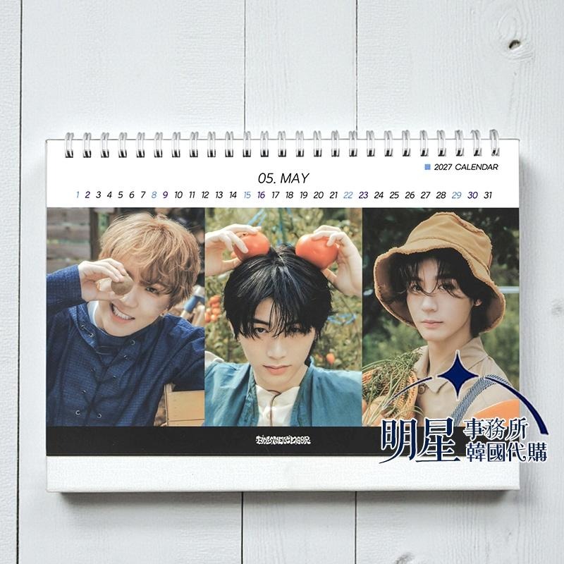 韓國代購 BND BOYNEXTDOOR 2026~2027 桌曆年曆 明宰鉉 金雲鶴 漢東旼 朴成淏台曆貼紙-細節圖4