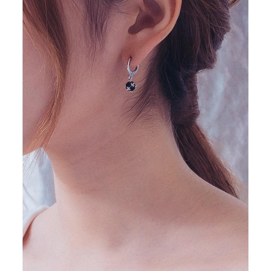 韓國代購 ASMAMA正品 SKZ Stray kids Felix HAN 李龍馥 李旻浩 同款黑晶體耳環 耳夾耳環-細節圖4