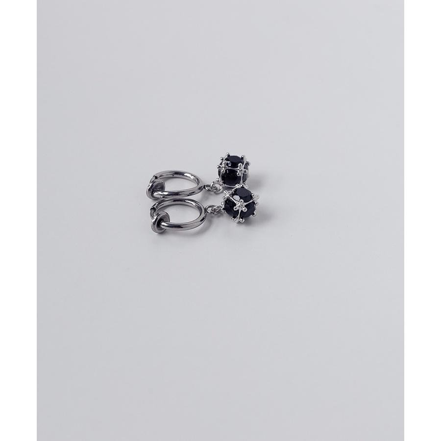 韓國代購 ASMAMA正品 SKZ Stray kids Felix HAN 李龍馥 李旻浩 同款黑晶體耳環 耳夾耳環-細節圖8