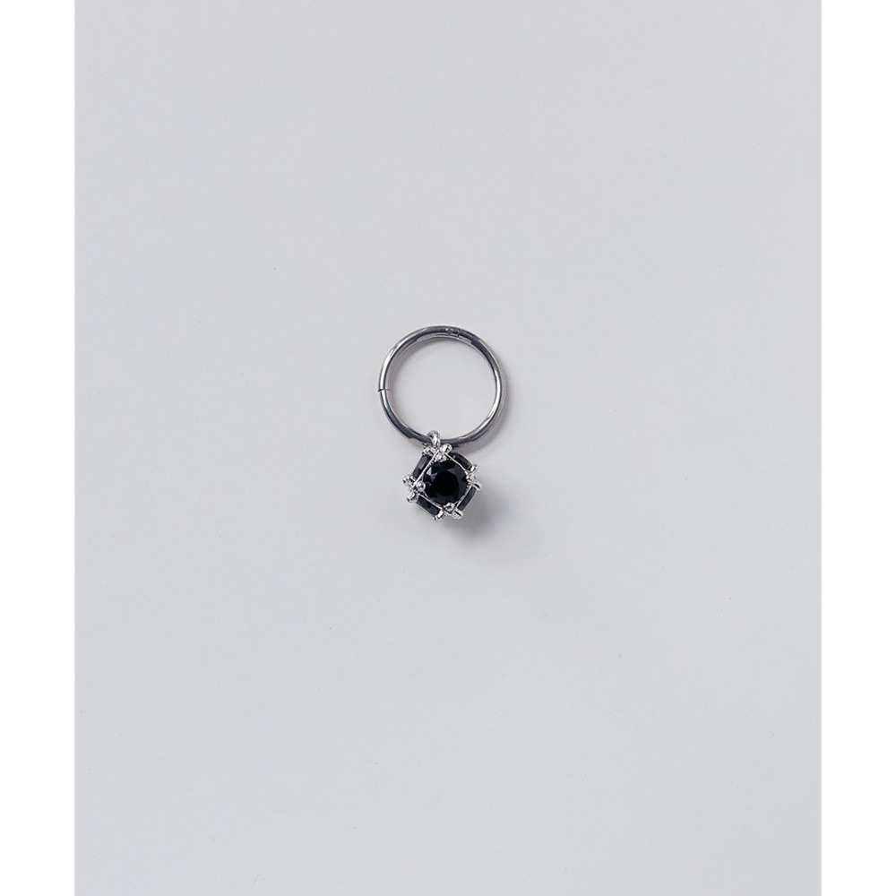 韓國代購 ASMAMA正品 SKZ Stray kids Felix HAN 李龍馥 李旻浩 同款黑晶體耳環 耳夾耳環-規格圖9