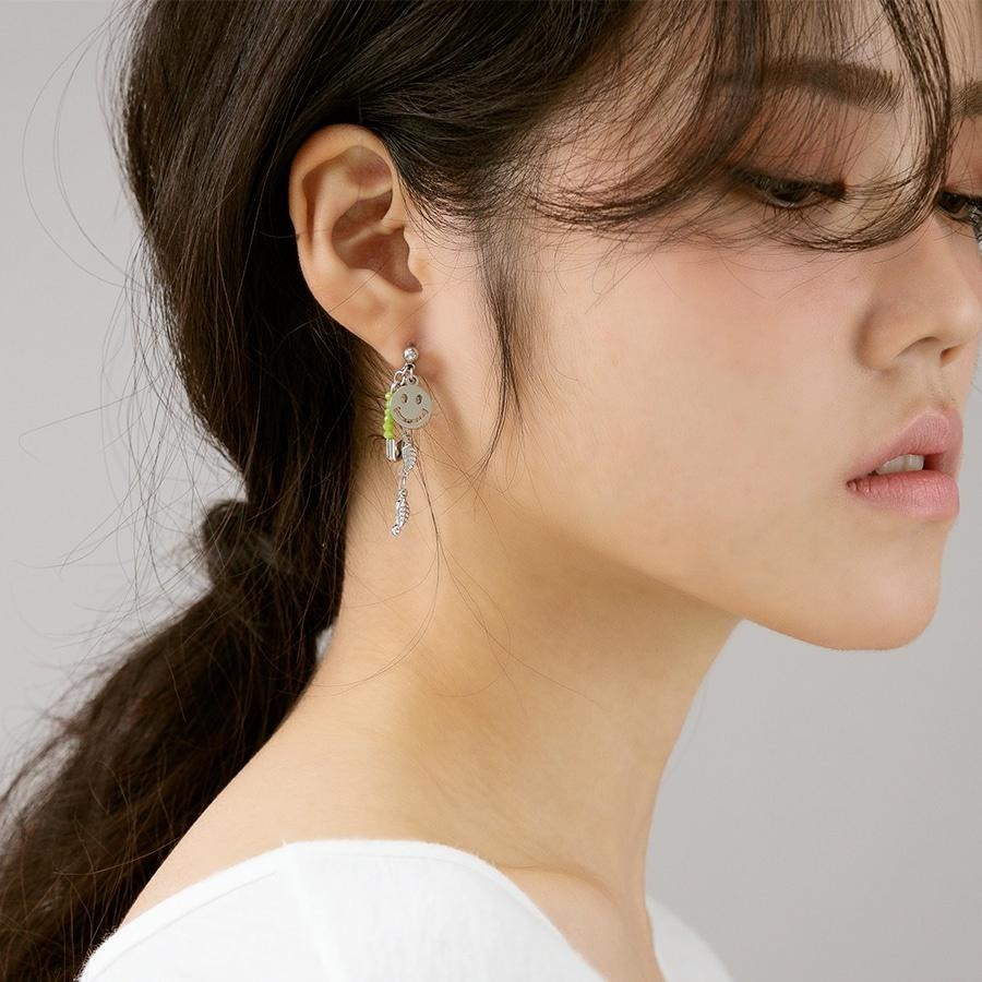 崔然竣同款 ASMAMA TOMORROW X TOGETHER TXT 然竣 同款微笑圓環別針耳環 耳夾耳環-細節圖4