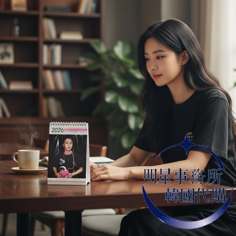 韓國桌曆 正韓進口 防彈少年團 BTS Jin 金碩珍 2026 ~ 2027 直立式照片桌曆台曆-細節圖3