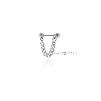 韓國進口 ASMAMA正品 BIGBANG GD 權志龍 G-Dragon 同款簡約長鏈鈦鋼耳骨耳環-細節圖6