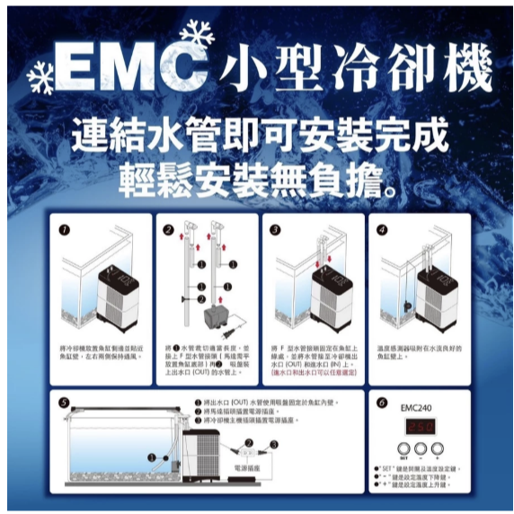 台灣欣茂 EMC 小型冷卻機 水族冷卻器 水族箱降溫 冷水機 恆溫 冷卻設備 魚缸降溫-細節圖3