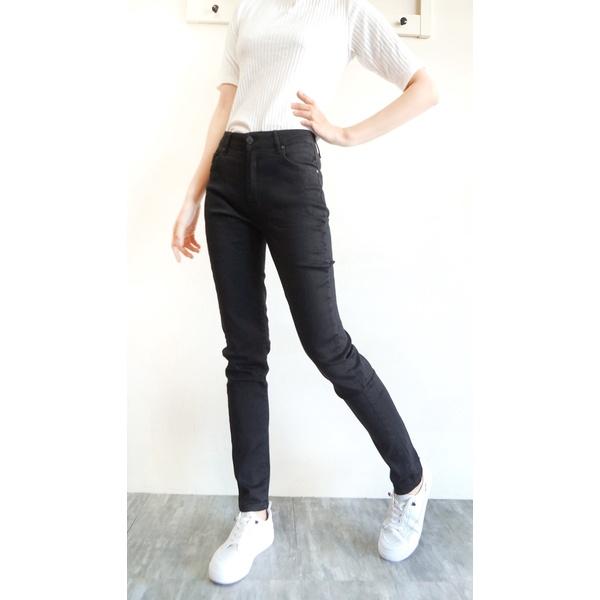 高腰顯瘦彈性黑褲 小中大尺碼 超彈力小直筒 上班黑褲 ins素黑舒適百搭 休閒長褲 黑褲【553-653】S~3L-細節圖6