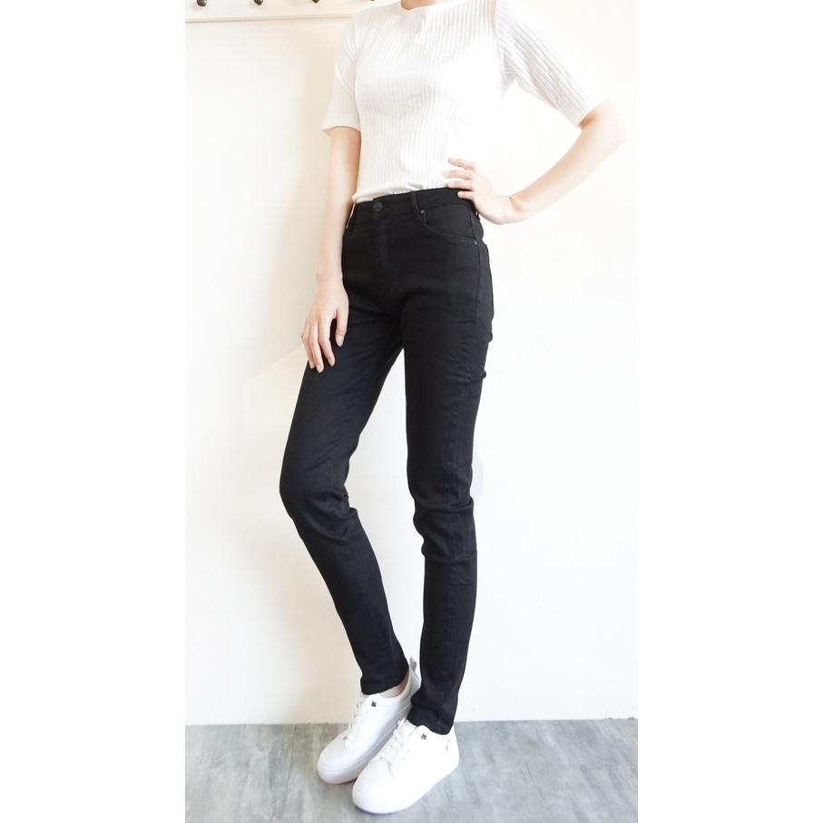 高腰顯瘦彈性黑褲 小中大尺碼 超彈力小直筒 上班黑褲 ins素黑舒適百搭 休閒長褲 黑褲【553-653】S~3L-細節圖8