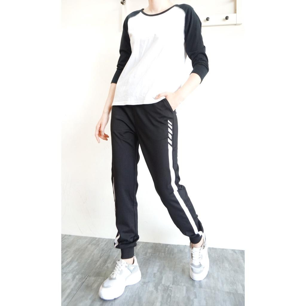 台灣出貨 超彈力束口褲 休閒褲 運動褲 縮口褲 哈倫褲 鬆緊褲頭綁繩 寬鬆長褲  舒適百搭【834-977】S~XL-細節圖6