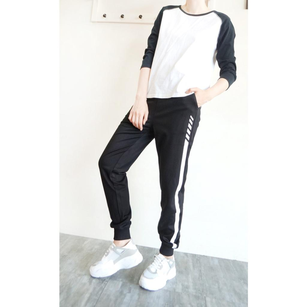 台灣出貨 超彈力束口褲 休閒褲 運動褲 縮口褲 哈倫褲 鬆緊褲頭綁繩 寬鬆長褲  舒適百搭【834-977】S~XL-細節圖8