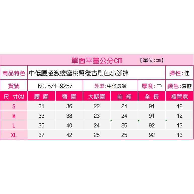 【台灣出貨】美腿翹臀神褲 復古刷色 質感微刷破 超彈顯瘦 中低腰小腳牛仔褲【715-792】深藍色(S~XL)-細節圖9