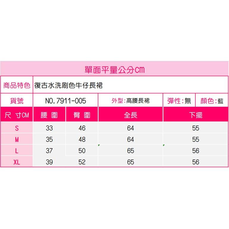 免運現貨 牛仔長裙 牛仔裙 水洗復古刷色 A字長裙 挺版顯瘦 亮眼排釦 裙襬抓鬚【517-900】藍色(S~XL)-細節圖9