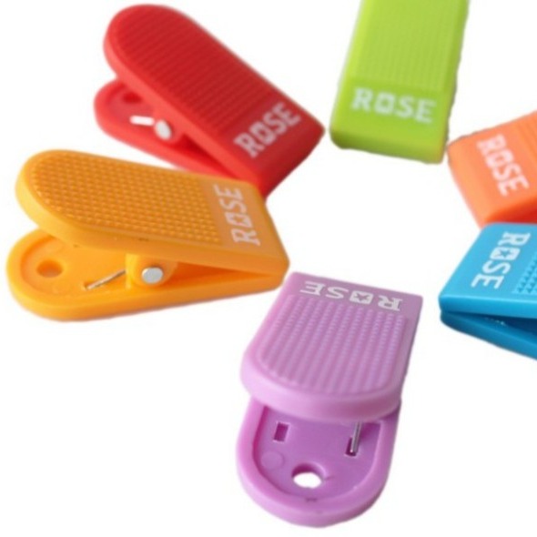 振昌文具 - ROSE 塑膠夾子(小) 夾文件 票夾 彩色夾子 彩色塑膠夾子 零食夾 寬2.8cm-細節圖2