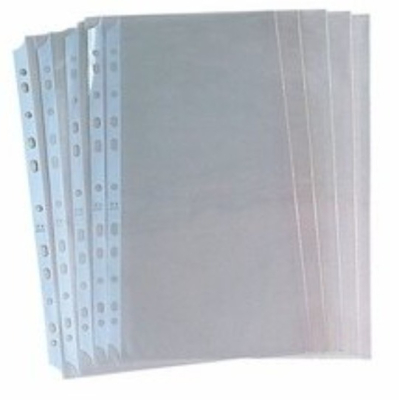 振昌文具 - 台灣製 A4 11孔資料夾內頁 資料袋 資料收納袋 透明內頁 可用於 二孔夾 三孔夾 四孔夾 100張/包