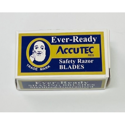 振昌文具 - 美國原裝進口老人單面刀片 (5片入) EVER-READY 刮鬍刀片-細節圖2