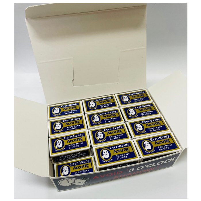 振昌文具 - 美國原裝進口老人單面刀片 (5片入) EVER-READY 刮鬍刀片-細節圖3