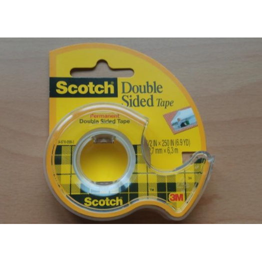 振昌文具 -  3M Scotch 雙面貼膠帶 136 透明 黏貼固定 照片可用 相片紙 相片貼 無離形紙設計-細節圖2