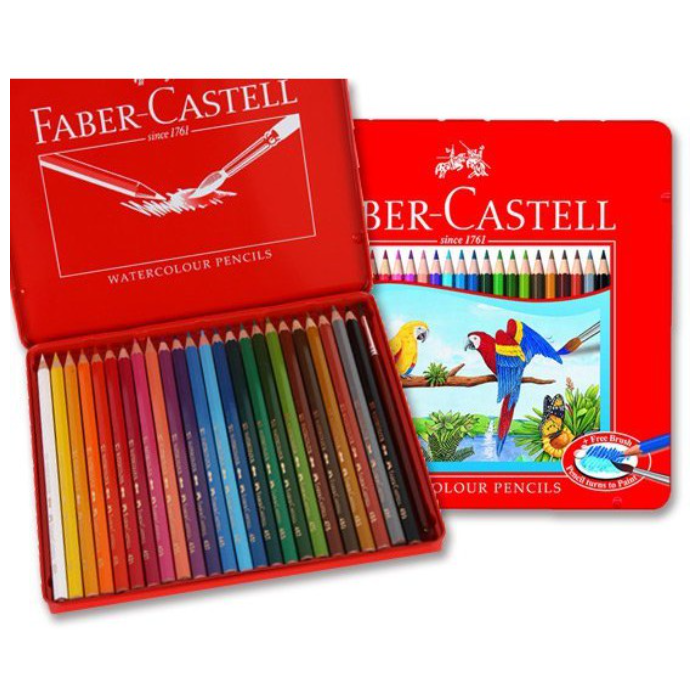 振昌文具 - 德國 輝柏 Faber-Castell 24色水性色鉛筆 115925 鐵盒-細節圖2