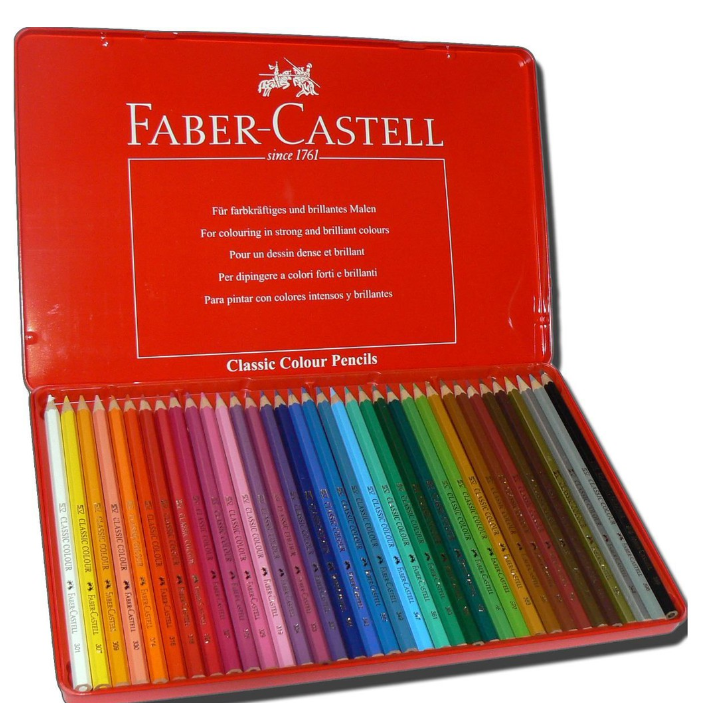 振昌文具 - 德國 輝柏 Faber-Castell 紅色無毒系列36色油性色鉛筆 鐵盒 115846-細節圖2