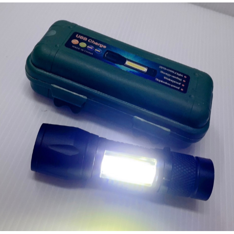 振昌文具 - 迷你LED手電筒 COB手電筒 露營小型燈 小型手電筒 充電式 好收納 超亮 工作燈 USB 充電-細節圖6