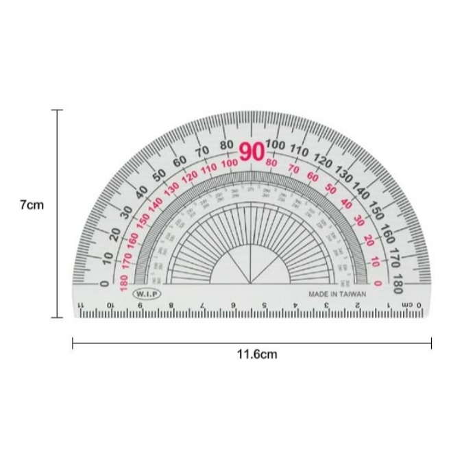 振昌文具 - W.I.P 11公分量角器(小) HA401-11/個-細節圖2