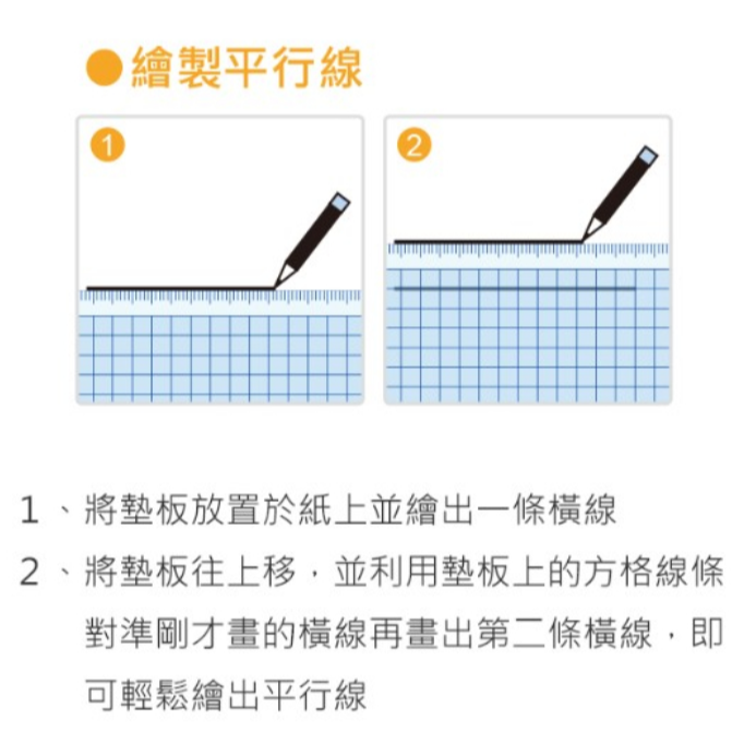 振昌文具 - 珠友 DO-07013 A4/13K透明方格墊板/桌墊/墊板/繪圖工具/量尺工具-細節圖4