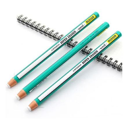 振昌文具 -  UNI 三菱 EK-100 日本製 紙捲 筆型 橡皮擦 1支 EK100 相皮擦 塑膠擦-細節圖3