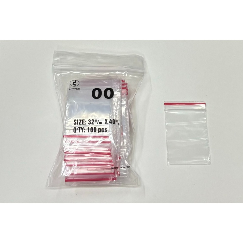(00號~6號)ZIPPER 台灣製夾鏈袋 夾鍊袋 夾鏈袋子 袋子 夾鏈 透明夾鏈袋 100入 PE 夾鍊袋-細節圖3