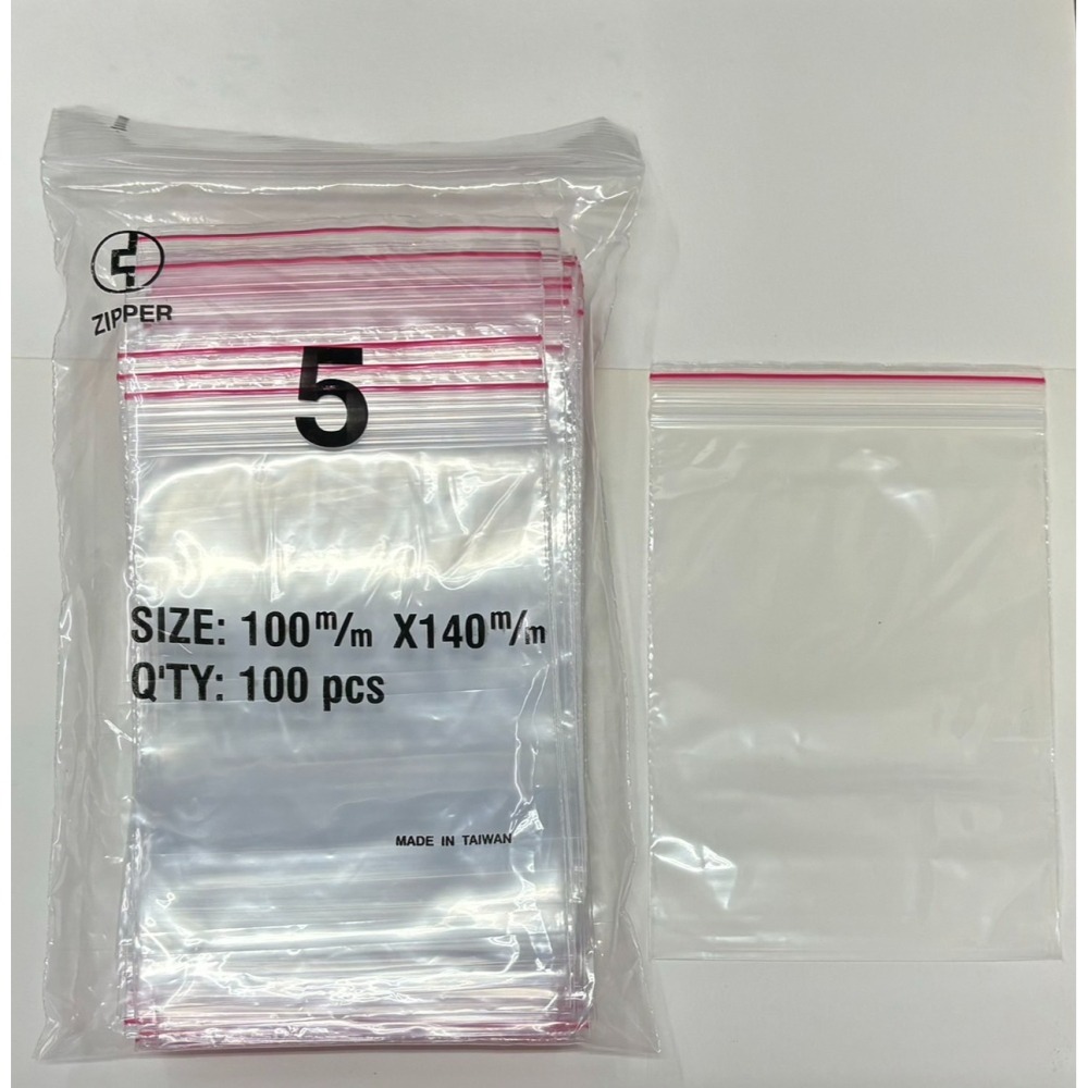 (00號~6號)ZIPPER 台灣製夾鏈袋 夾鍊袋 夾鏈袋子 袋子 夾鏈 透明夾鏈袋 100入 PE 夾鍊袋-細節圖9