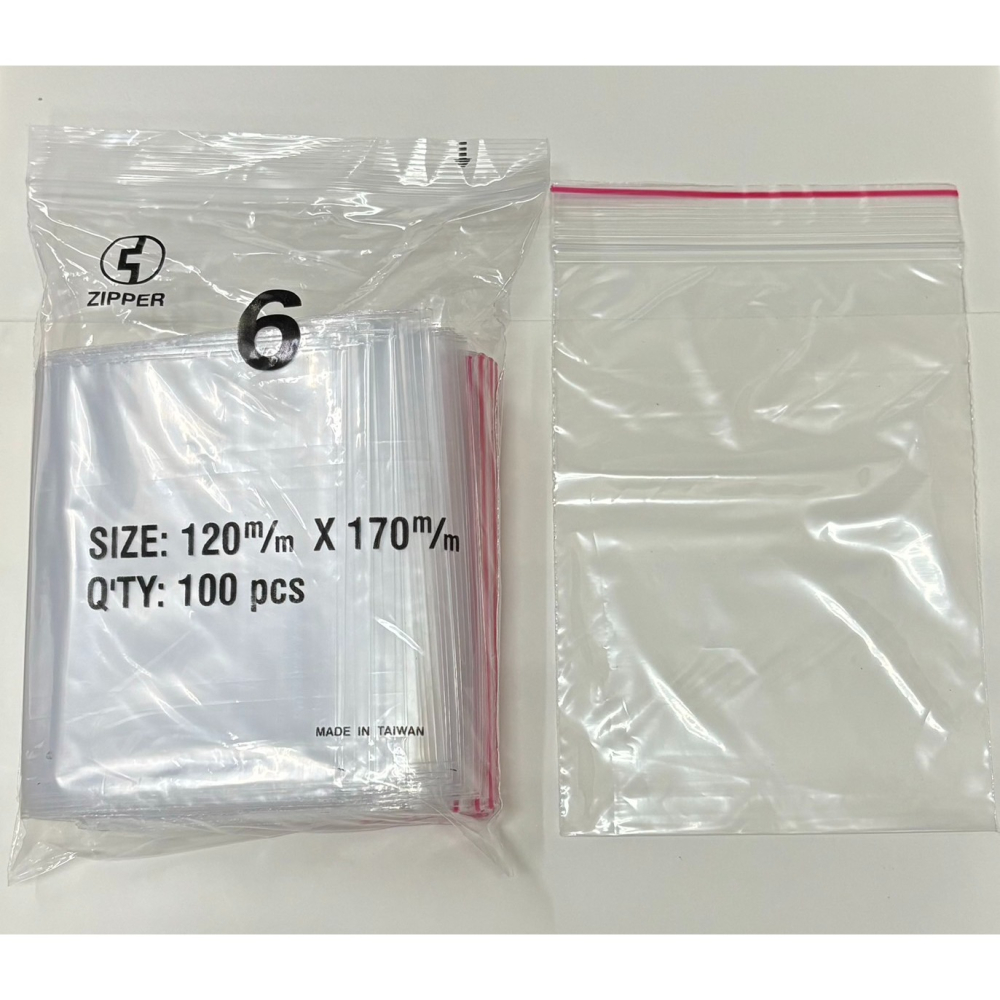 (00號~6號)ZIPPER 台灣製夾鏈袋 夾鍊袋 夾鏈袋子 袋子 夾鏈 透明夾鏈袋 100入 PE 夾鍊袋-細節圖10