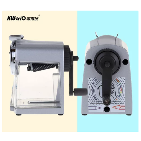 振昌文具-KW 30FA 鋅合金 兩用削鉛筆機 多功能 大小通吃 鐵甲武士 金屬 削筆機 KW-triO 色鉛筆 粗鉛-細節圖5