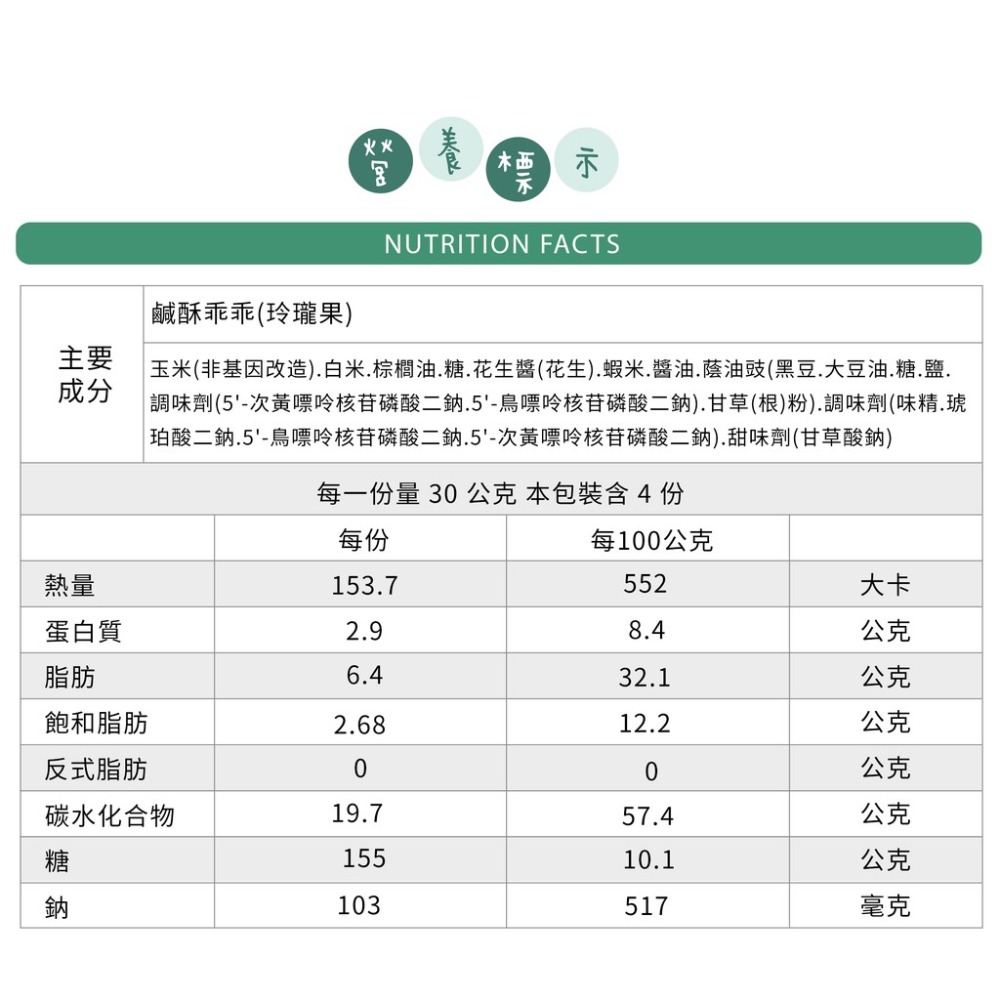 【古早味專區】鹹酥玲瓏果乖乖 120公克裝-細節圖4