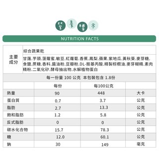 【蔬果乾專區】綜合蔬果乾 180公克裝-細節圖3